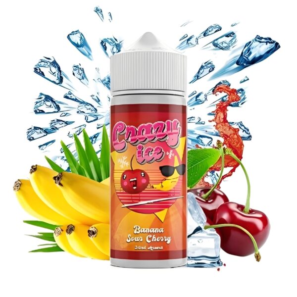 Steam City Crazy Ice Banana Sour Cherry Flavour Shot