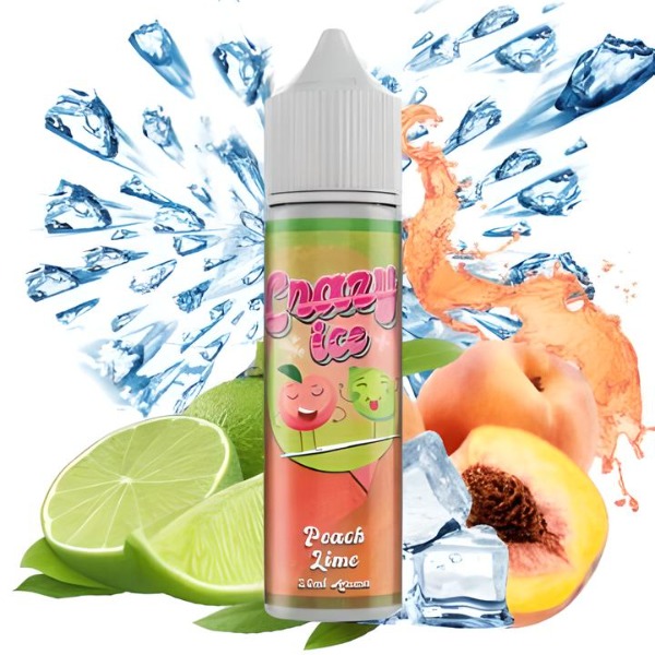 Steam City Crazy Ice Peach Lime Flavour Shot 60ml