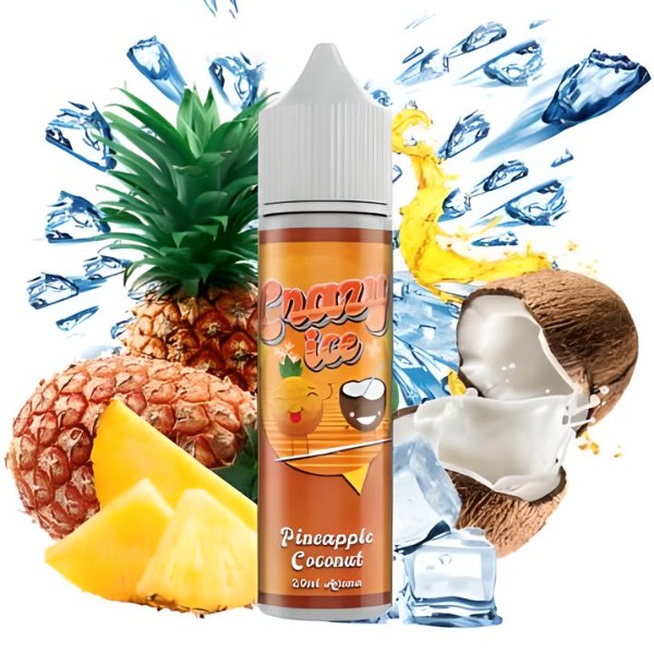 Steam City Crazy Ice Pineapple Coconut Flavour Shot 60ml