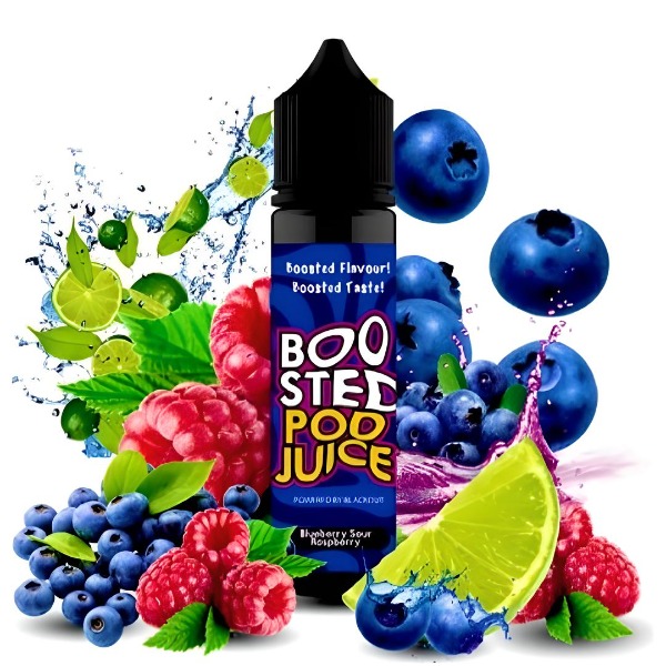 Boosted Pod Juice Blueberry Sour Raspberry Flavour Shot 60ml