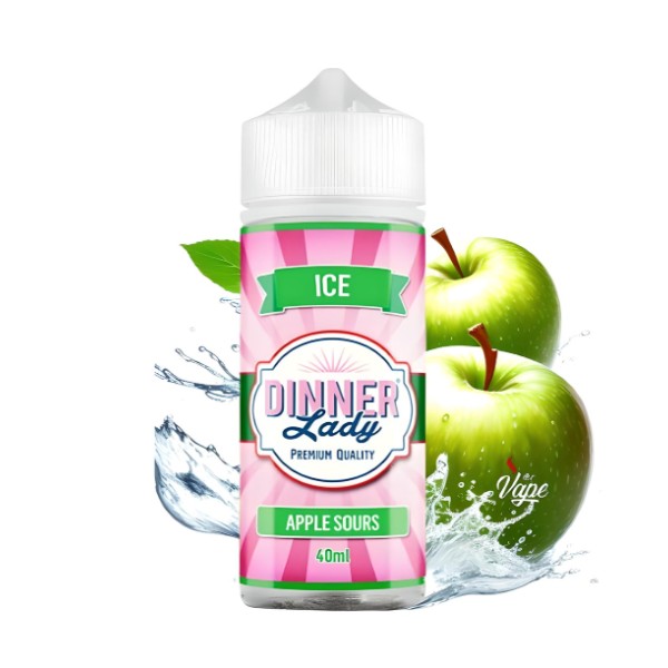 Dinner Lady Apple Sours Ice Flavour Shot 120ml