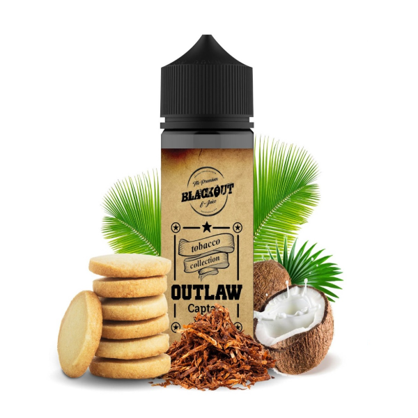 Blackout Outlaw Captain Black Flavour Shot 120ml