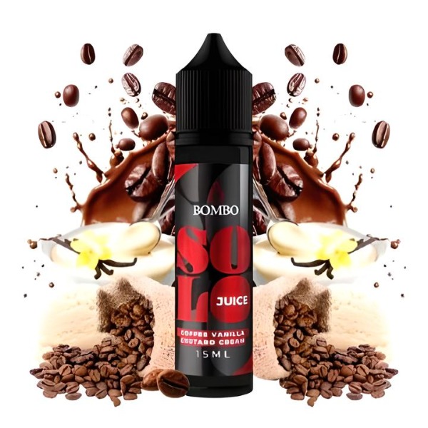 Bombo Solo Juice Coffee Vanilla Custard Flavour Shots 60ml