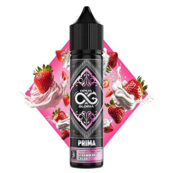 Opus Gloria Prima Strawberry Cream Flavour Shot 60ml
