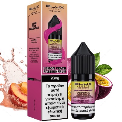 Elux Lemon Peach Passion Fruit Salt 20mg 10ml