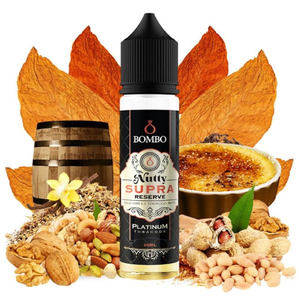 Bombo Platinum Tobaccos Nutty Supra Reserve Flavour Shot 60ml