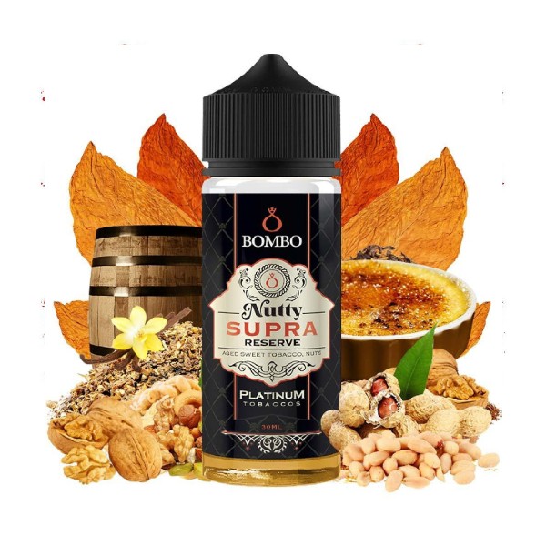 Bombo Platinum Tobaccos Nutty Supra Reserve Flavour Shot 120ml