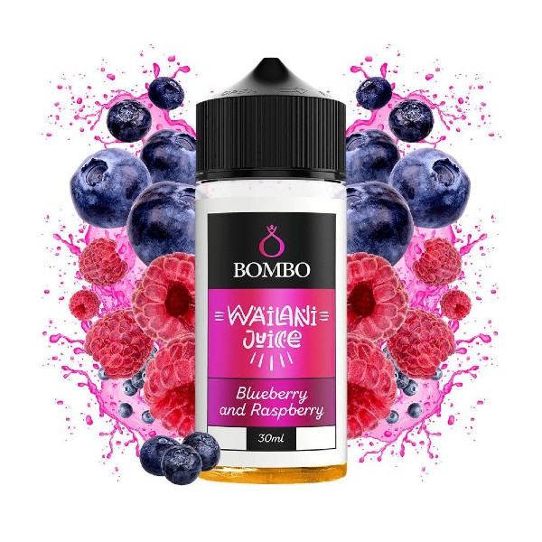 Bombo Wailani Juice Blueberry and Raspberry Flavour Shot 120ml