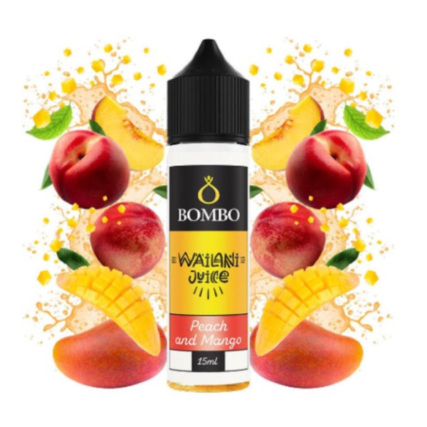 Bombo Wailani Juice Peach and Mango Flavour Shot 60ml