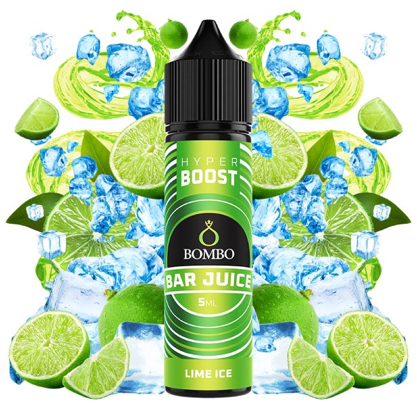 Bombo Bar Juice Hyper Boost Lime Ice Flavour Shot 60ml
