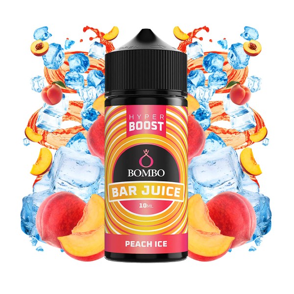 Bombo Bar Juice Hyper Boost Peach Ice Flavour Shot 120ml