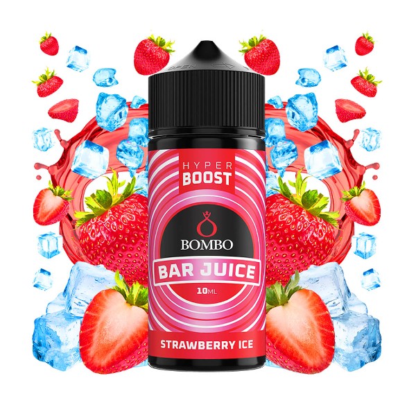 Bombo Bar Juice Hyper Boost Strawberry Ice Flavour Shot 120ml