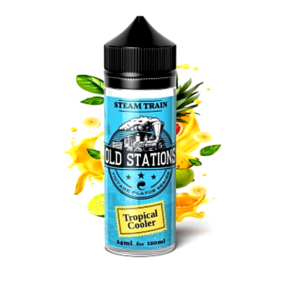 Steam Train Old Stations Tropical Cooler Flavour Shot 120ml