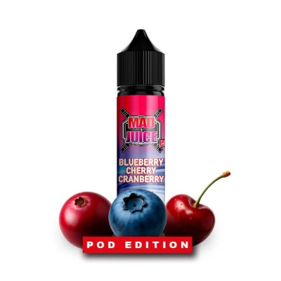 Mad Juice Pod Edition Blueberry Cherry Cranberry Flavour Shot 60ml