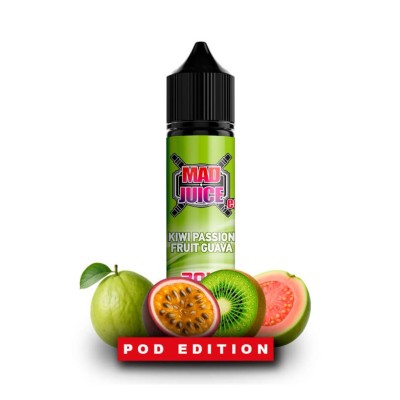Mad Juice Pod Edition Kiwi Passion Fruit Guava Flavour Shot 60ml