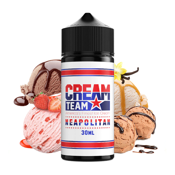 Kings Crest Cream Team Neapolitan Flavour Shot 120ml