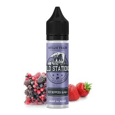 Steam Train Old Stations Red Berries Slash Flavour Shot 60ml