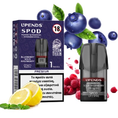 Steamtrain UPENDS SPOD Blueberry Sour Raspberry Pod 2ml 20mg/ml