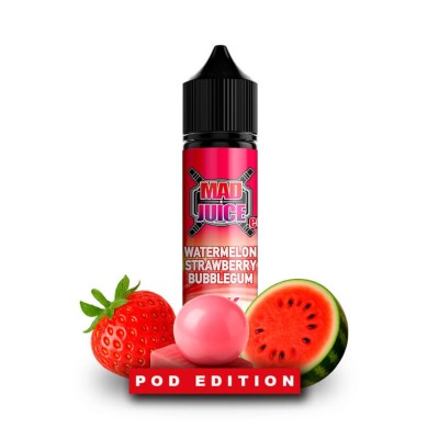 Mad Juice Pod Edition Watermelon Strawberry Bubblegum Flavour Shot 60ml